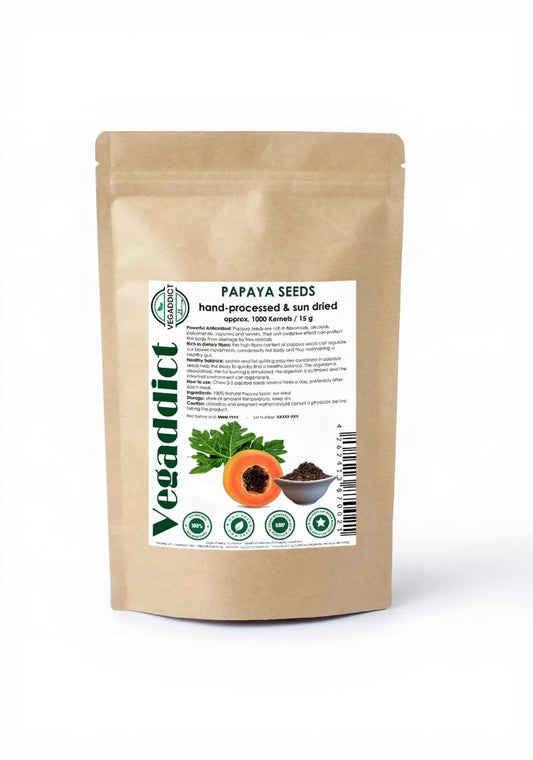 100% Natural Sun Dried Papaya Seeds | High Papain & Carpain Content