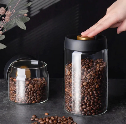 Vacuum Sealed Glass Jar Storage Set