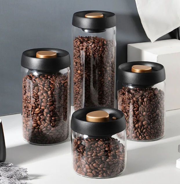 Vacuum Sealed Glass Jar Storage Set
