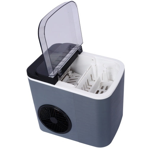 Countertop Ice Maker, Portable Ice Machine, Self-Cleaning With Basket And Scoop