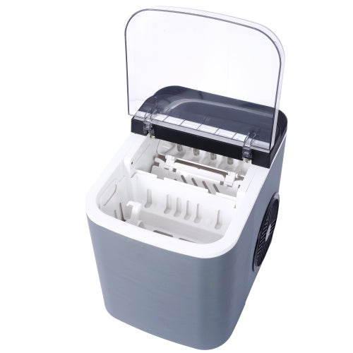 Countertop Ice Maker, Portable Ice Machine, Self-Cleaning With Basket And Scoop