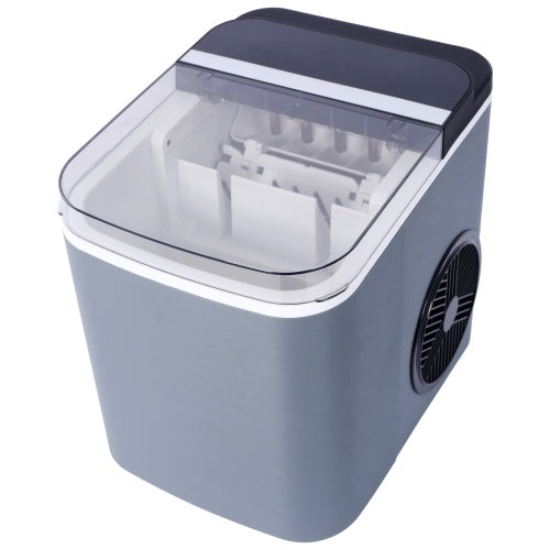 Countertop Ice Maker, Portable Ice Machine, Self-Cleaning With Basket And Scoop