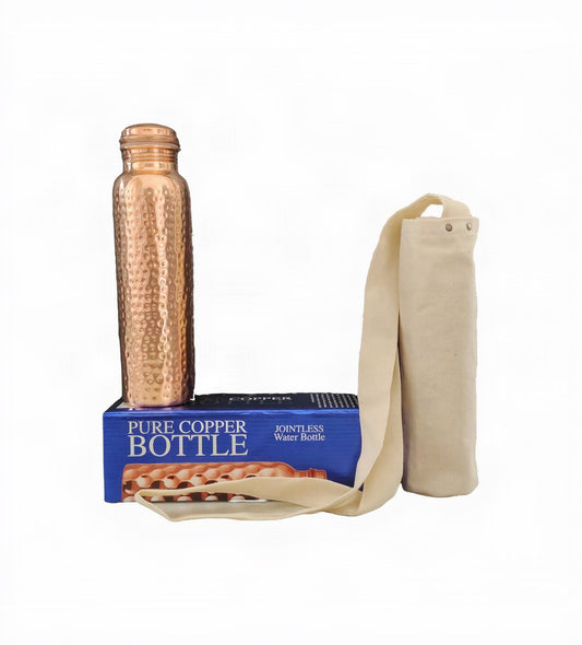 Pure Vesla Copper Water Bottle - Antimicrobial and Minerals