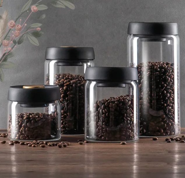 Vacuum Sealed Glass Jar Storage Set