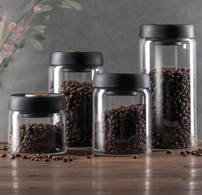 Vacuum Sealed Glass Jar Storage Set